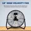 9" / 12" / 18" / 20" Industrial Grade 3-Speed High Velocity Heavy Duty Metal Industrial Floor Fans